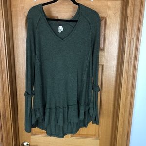 Free people hunter green sweater